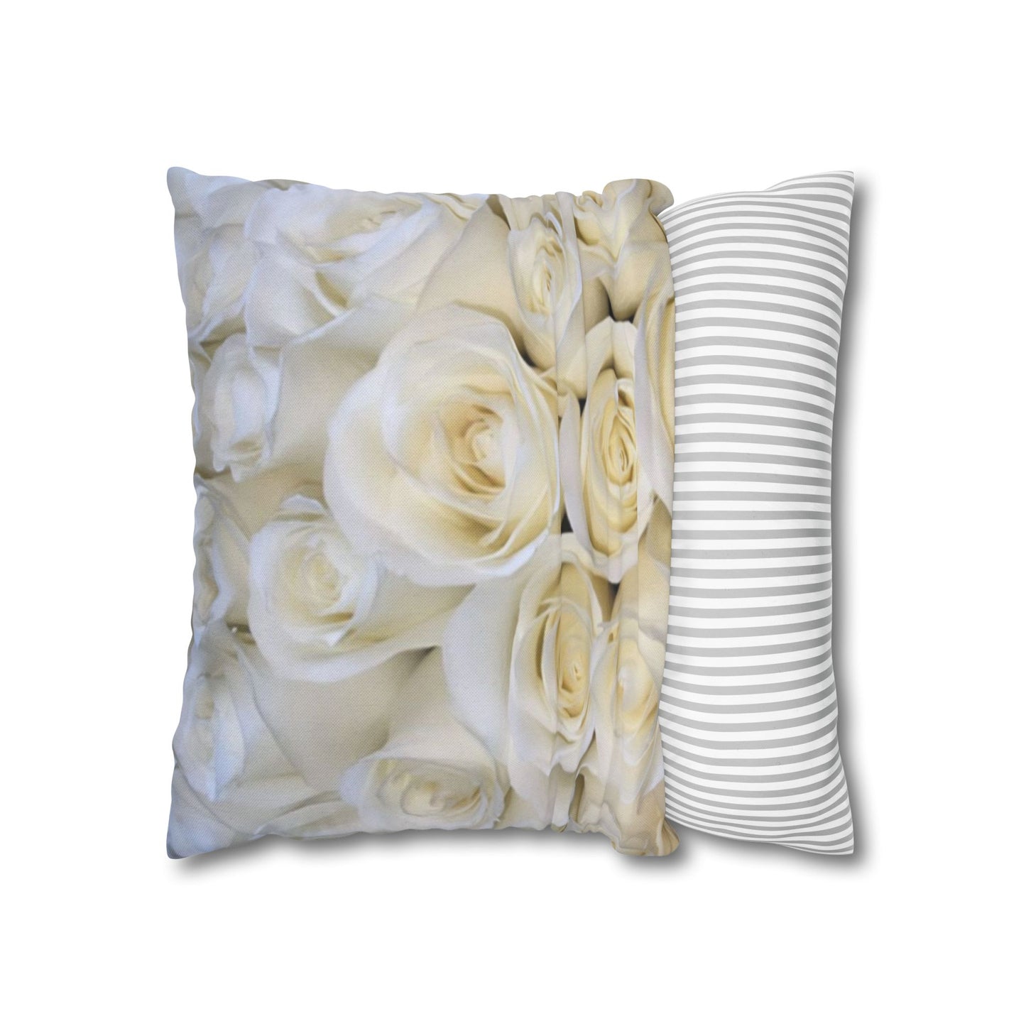 White Roses Square Pillowcase