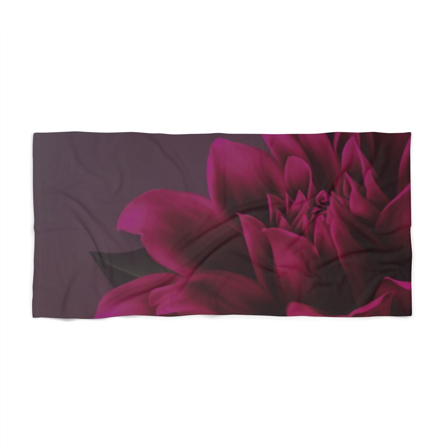 Magenta Dahlia Beach Towel