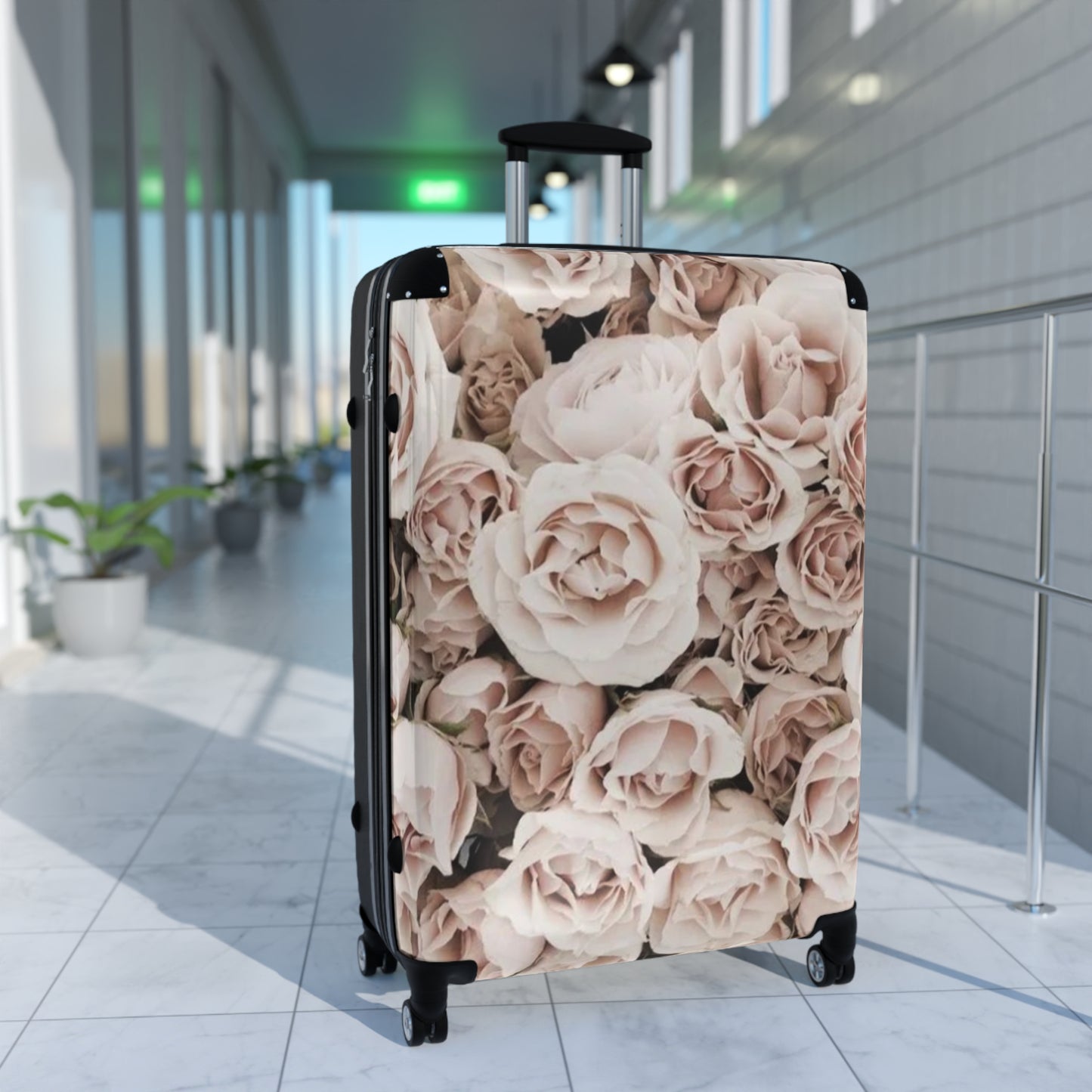 Light Pink Roses Suitcase
