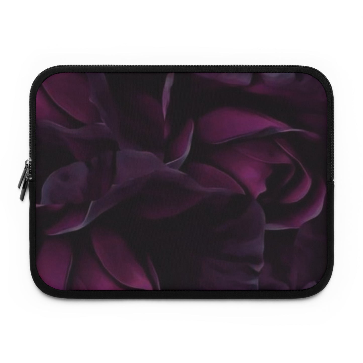 Dark Purple Floral Laptop Sleeve