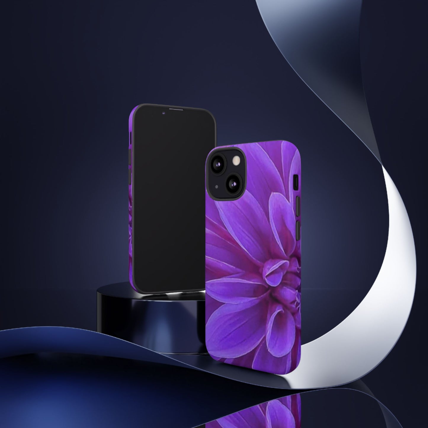 Purple Dahlia Tough Phone Case