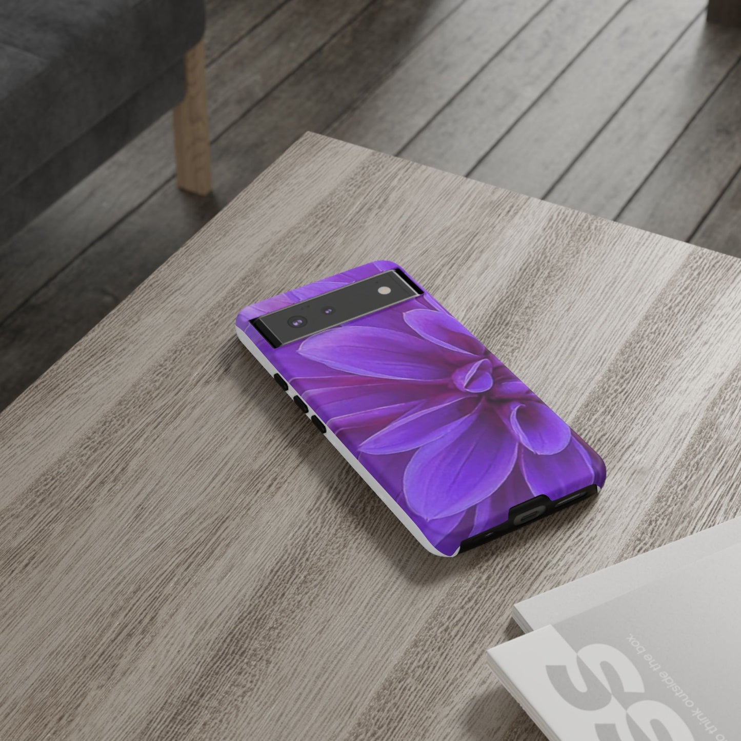 Purple Dahlia Tough Phone Case