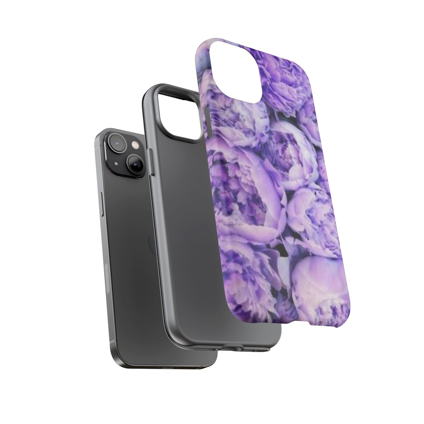 Purple Peony Tough Phone Case