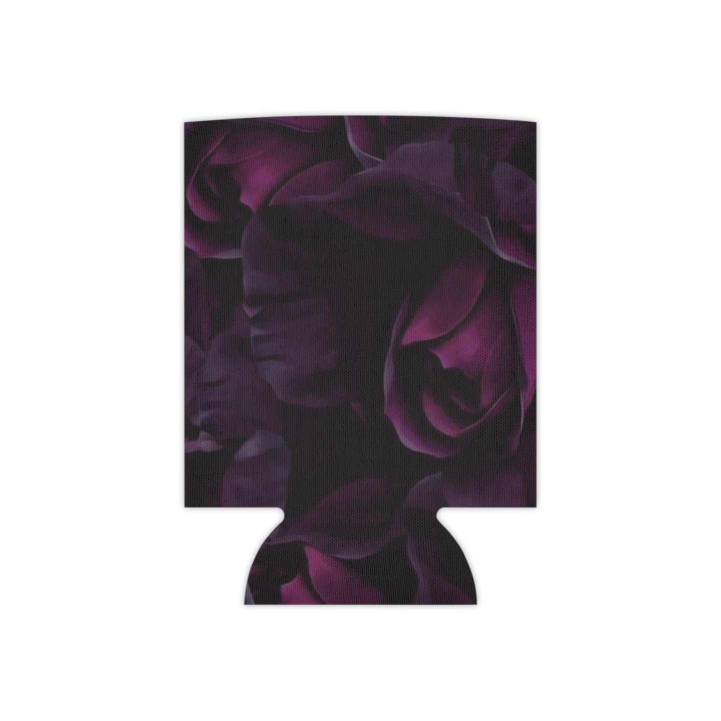 Dark Purple Floral Can Cooler