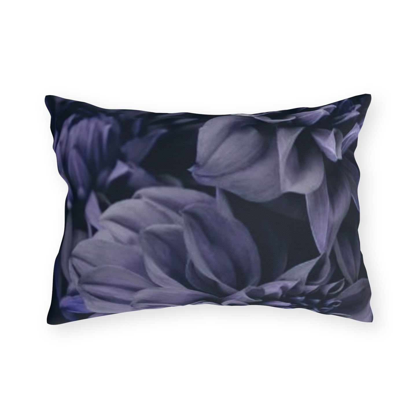 Blue Dahlia Outdoor Pillow