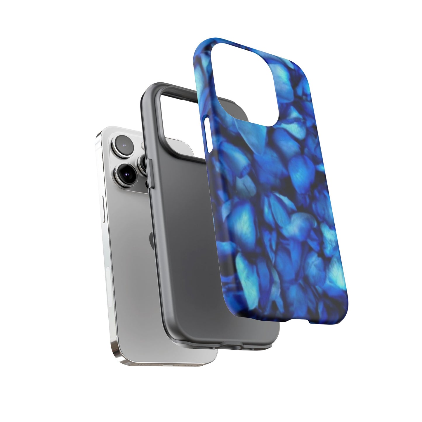 Blue Petals Tough Phone Case