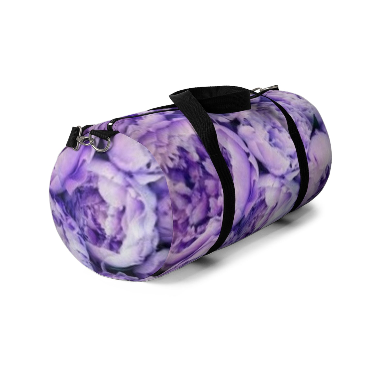 Purple Peony Floral Duffel Bag for Gym