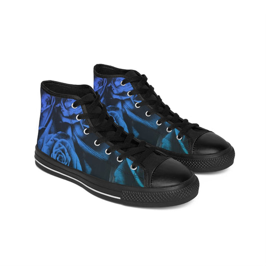 Blue Roses High Top Sneakers