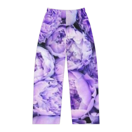 Purple Peony Cozy Floral Pajama Pant