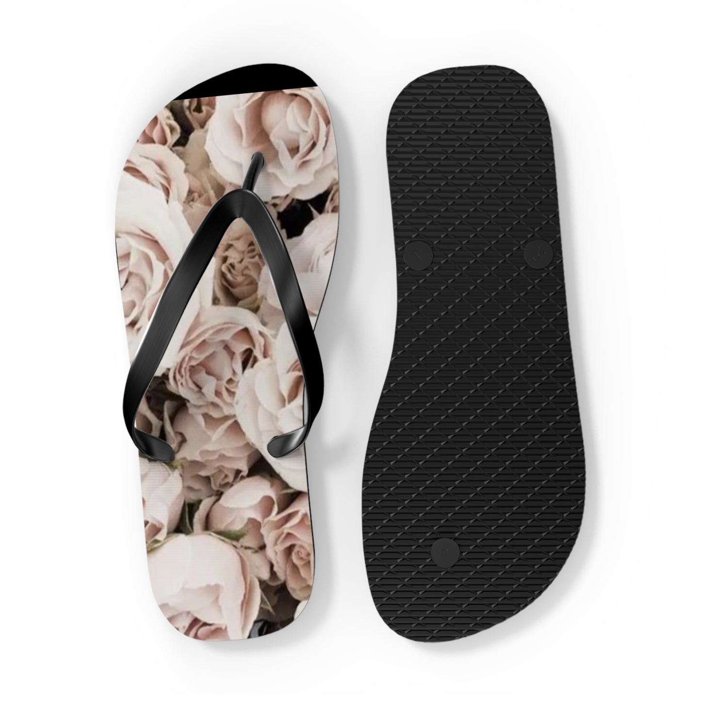 Light Pink Roses Flip Flops