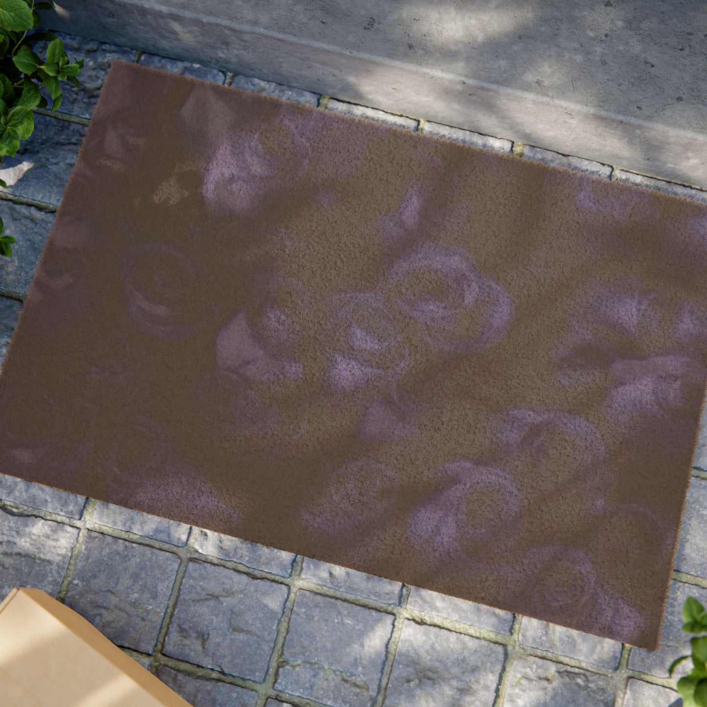 Dark Blue Roses Doormat