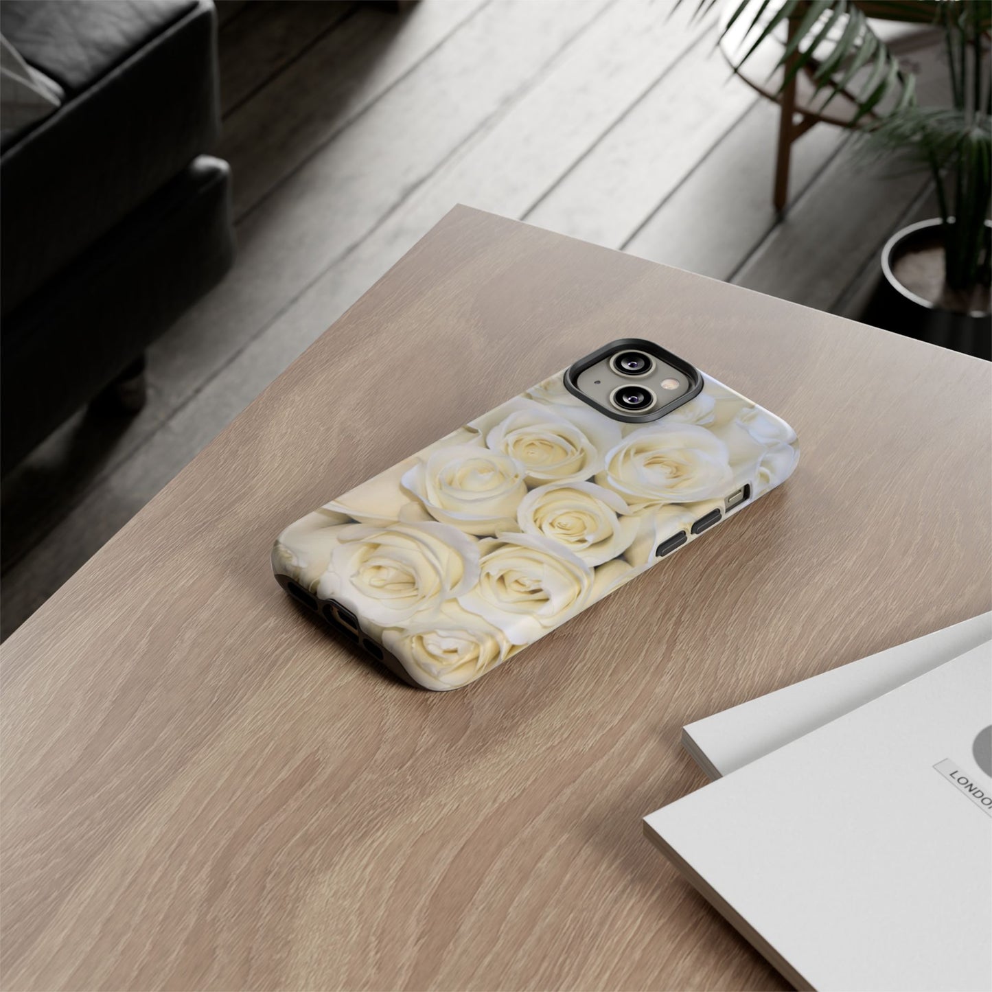 White Roses Tough Phone Case