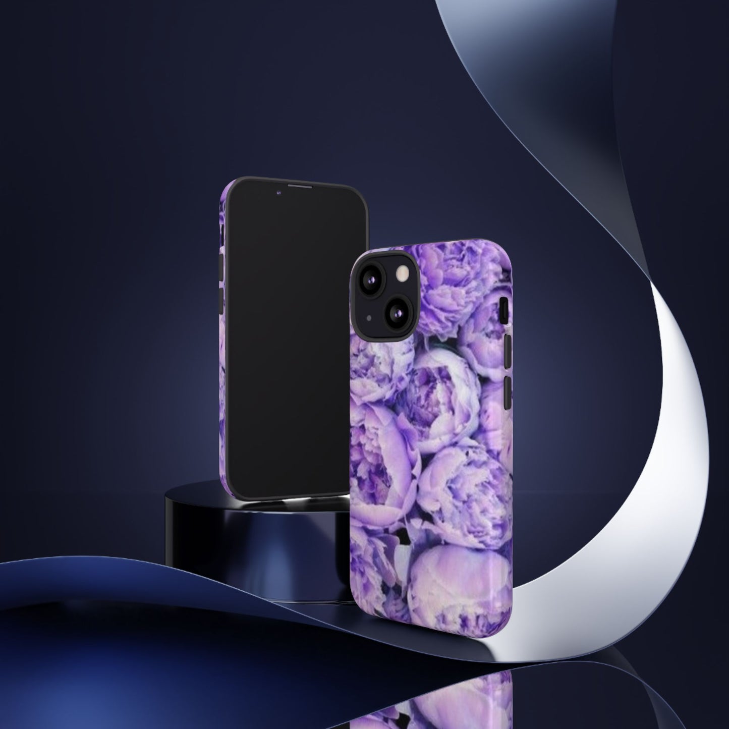 Purple Peony Tough Phone Case