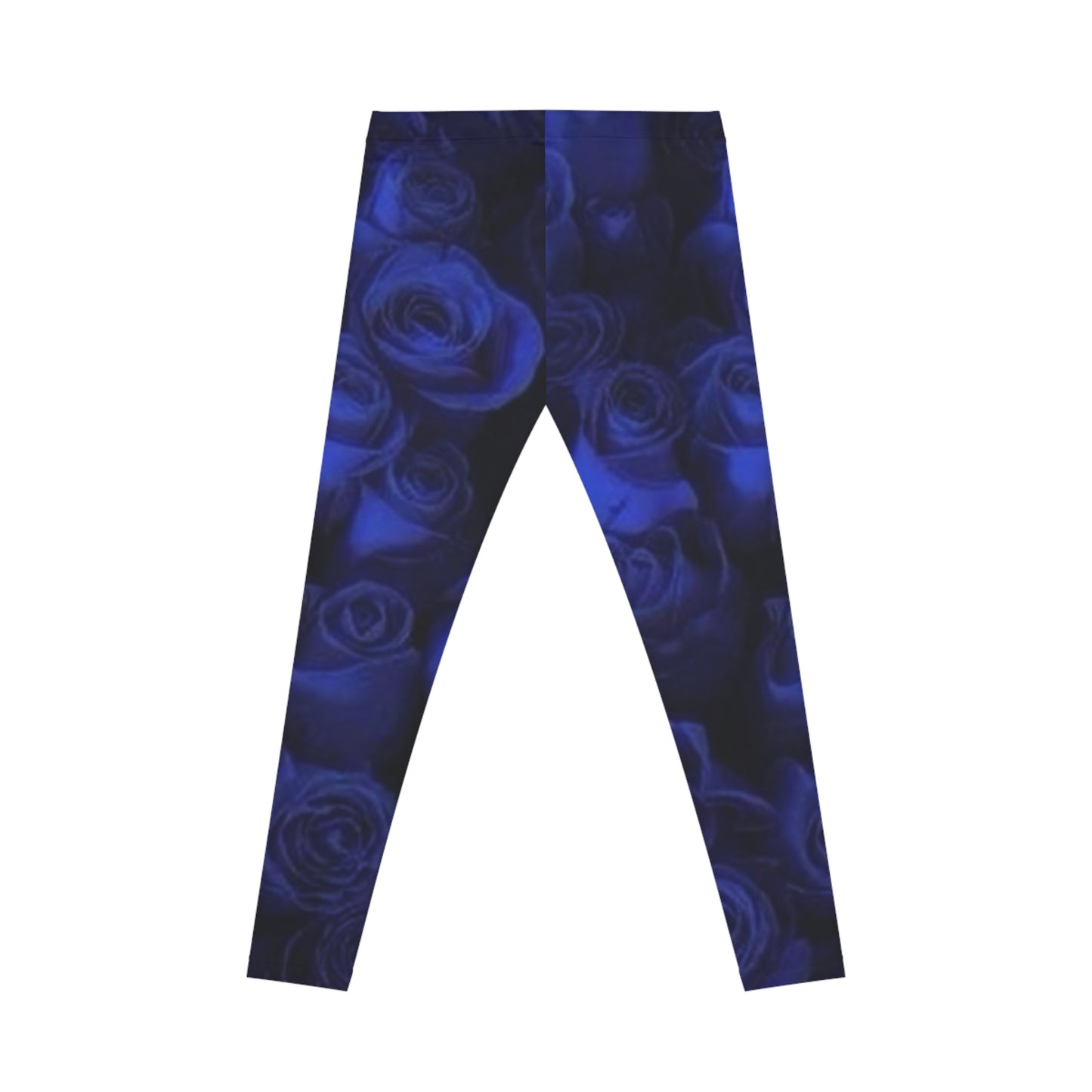 Dark Blue Roses Casual Leggings