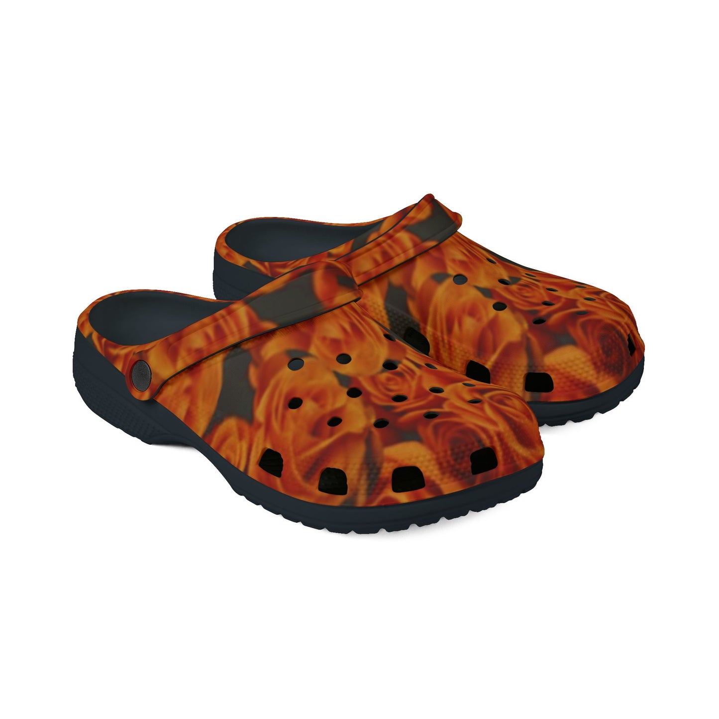 Orange Roses Foam Shoes