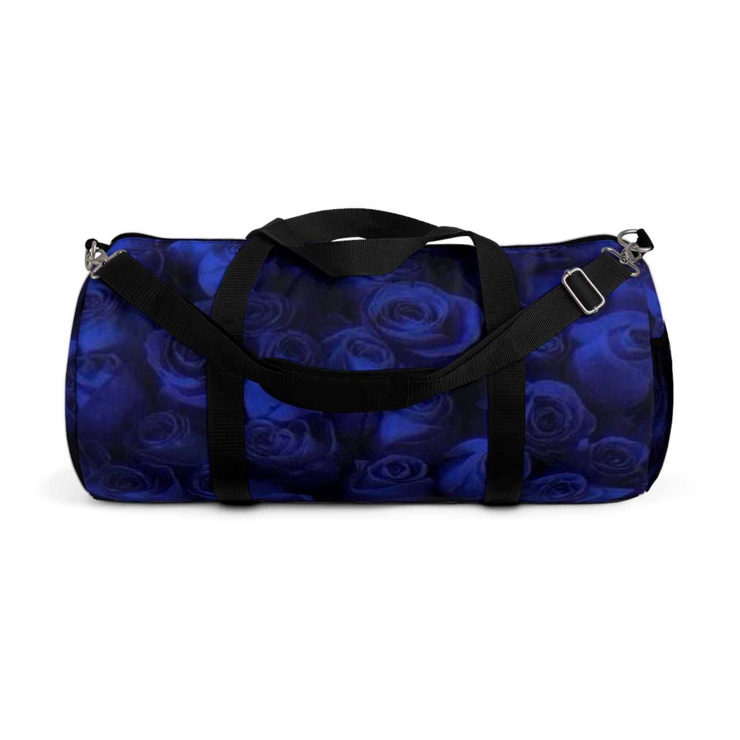 Dark Blue Roses Duffel Bag