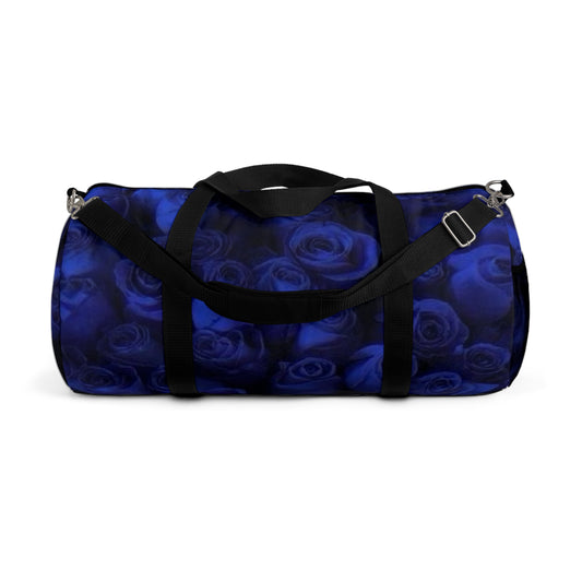 Dark Blue Roses Duffel Bag
