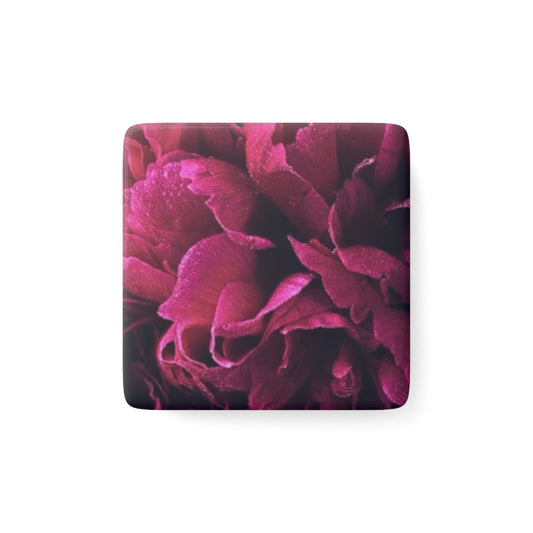 Magenta Floral Floral Square Magnet – Floral Square Magnets

