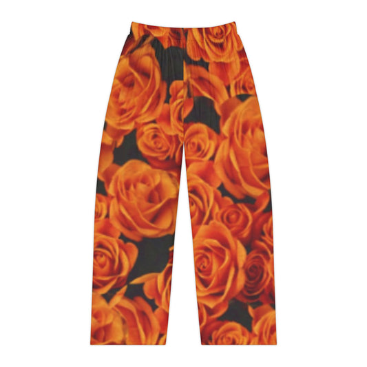Orange Roses Pajama Pants