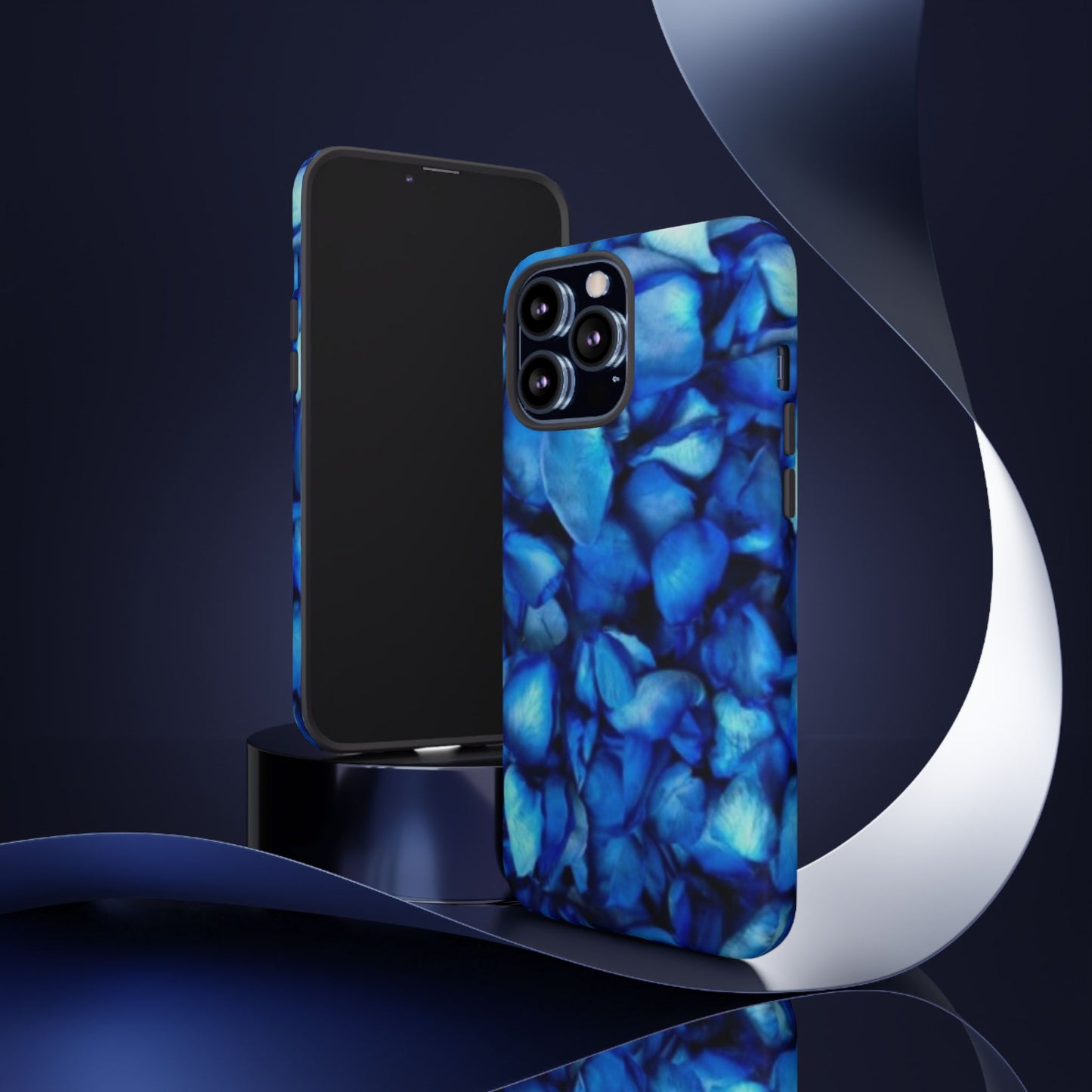 Blue Petals Tough Phone Case