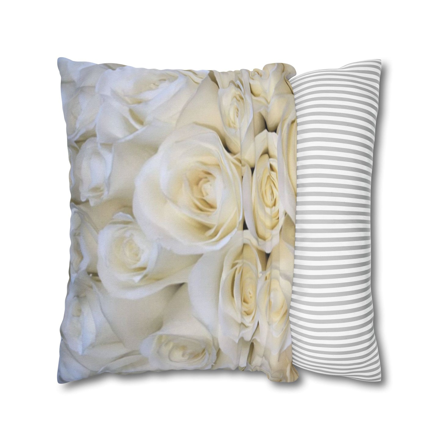 White Roses Square Pillowcase