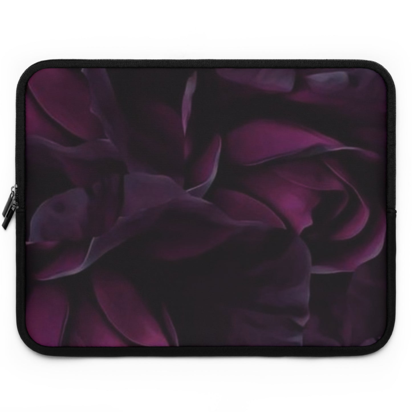 Dark Purple Floral Laptop Sleeve