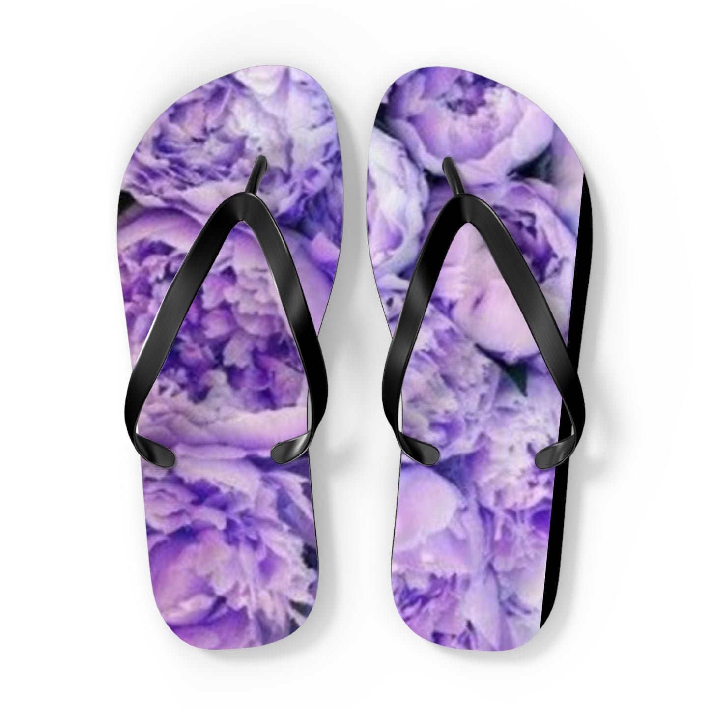 Purple Peony Flip Flops