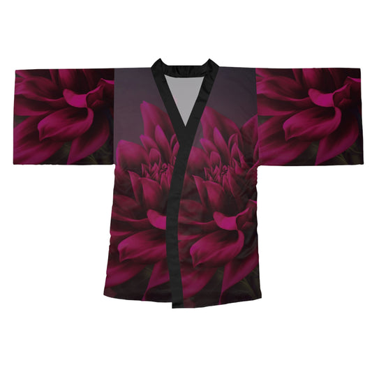 Magenta Dahlia Kimono Robe