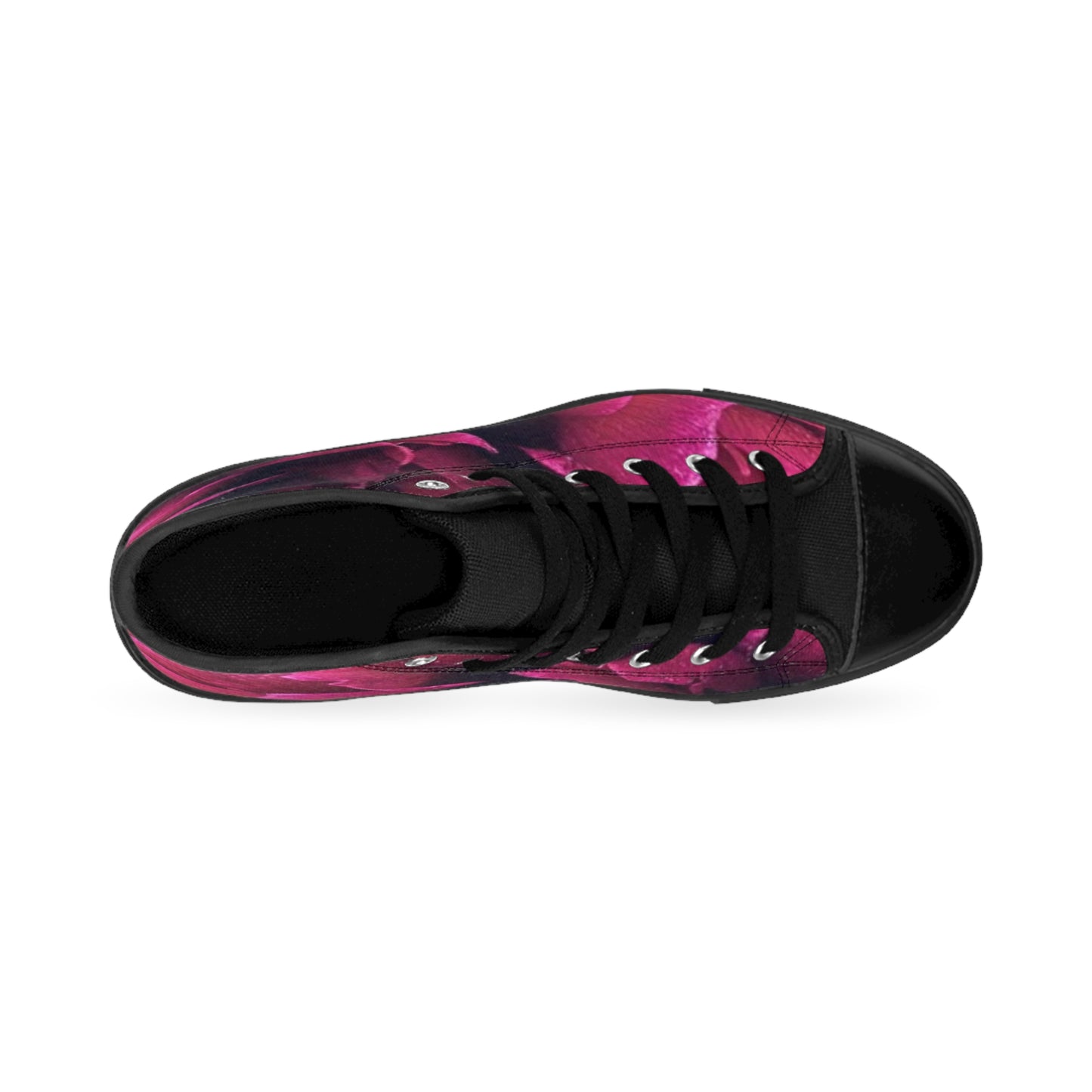 Magenta Floral High Top Sneakers