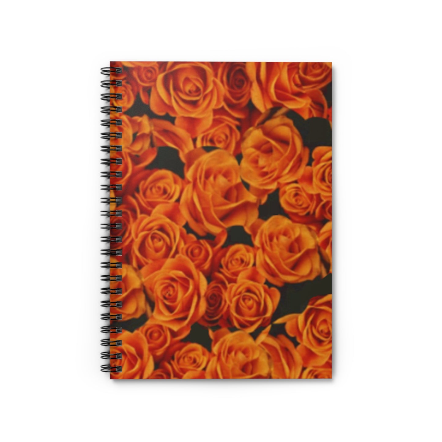 Orange Roses Spiral Notebook - Ruled Line