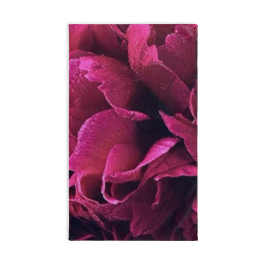 Floral Hand Towel – Magenta Floral Design