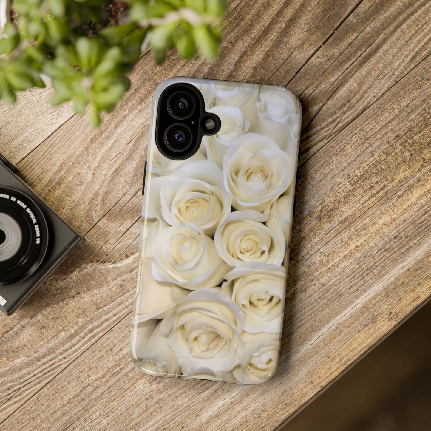 White Roses Tough Phone Case
