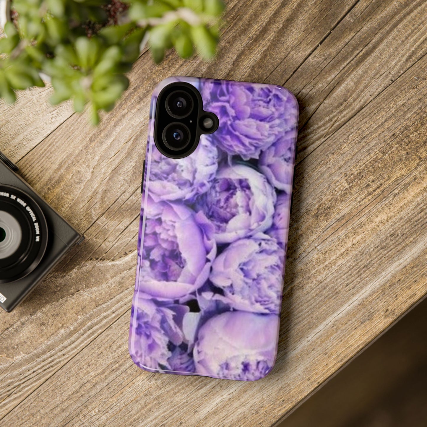 Purple Peony Tough Phone Case