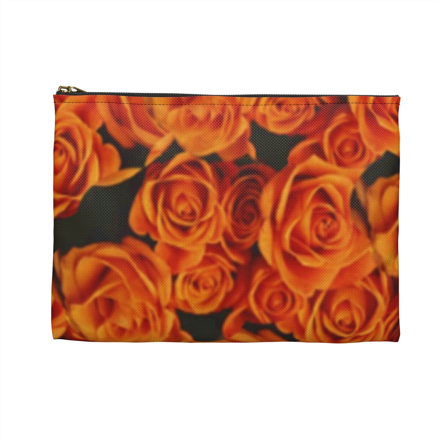 Orange Roses Accessory Pouch