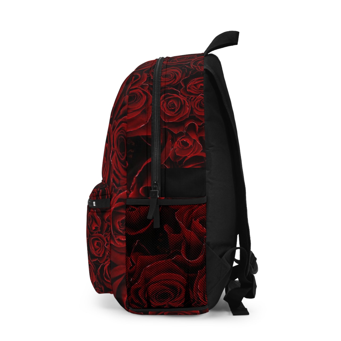 Red Roses Floral Backpack for Travel
