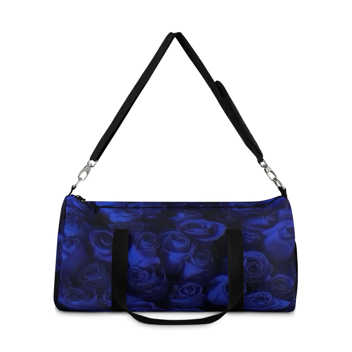 Dark Blue Roses Duffel Bag