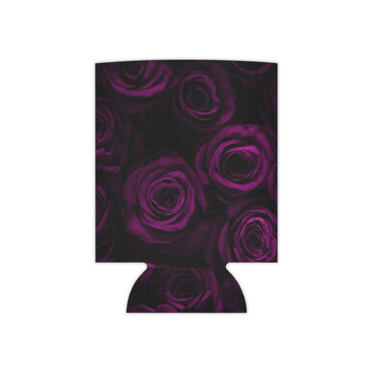Dark Purple Roses Can Cooler