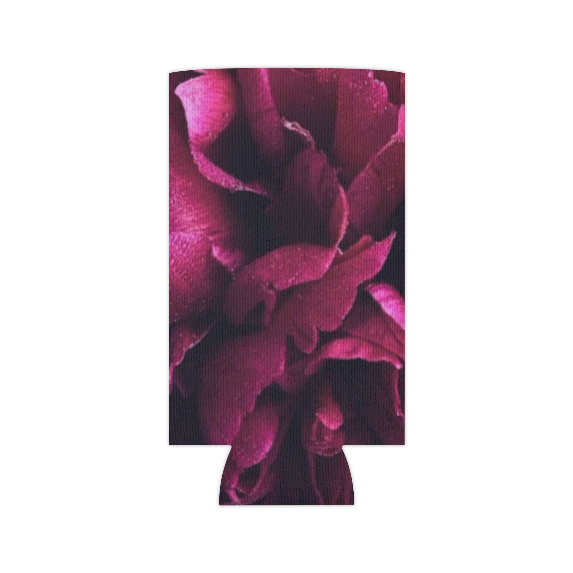 Floral Can Cooler - Magenta Floral Design
