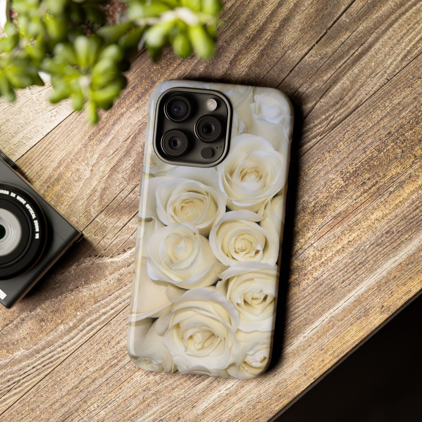 White Roses Tough Phone Case