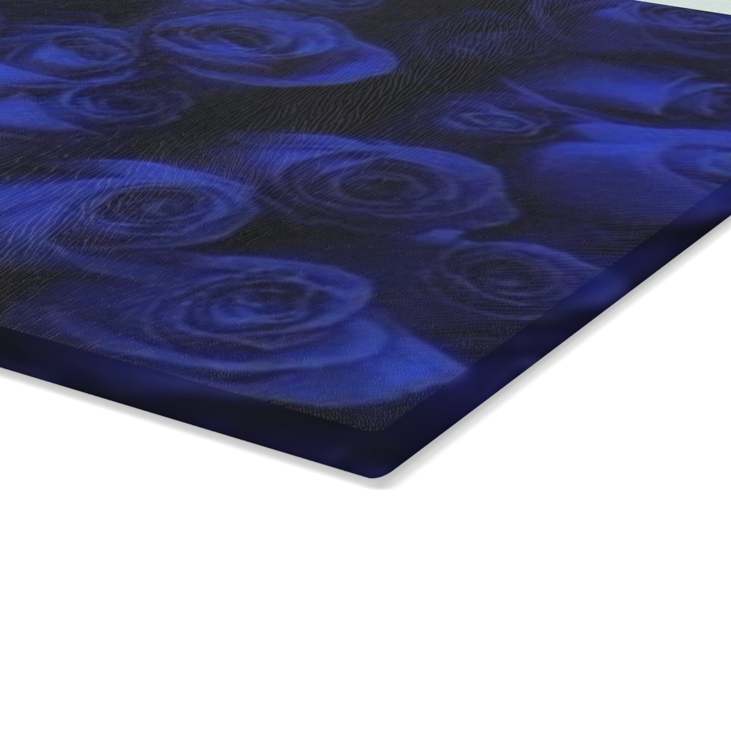 Dark Blue Roses Cutting Board