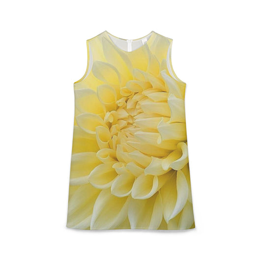 Yellow Dahlia Sleeveless Dress