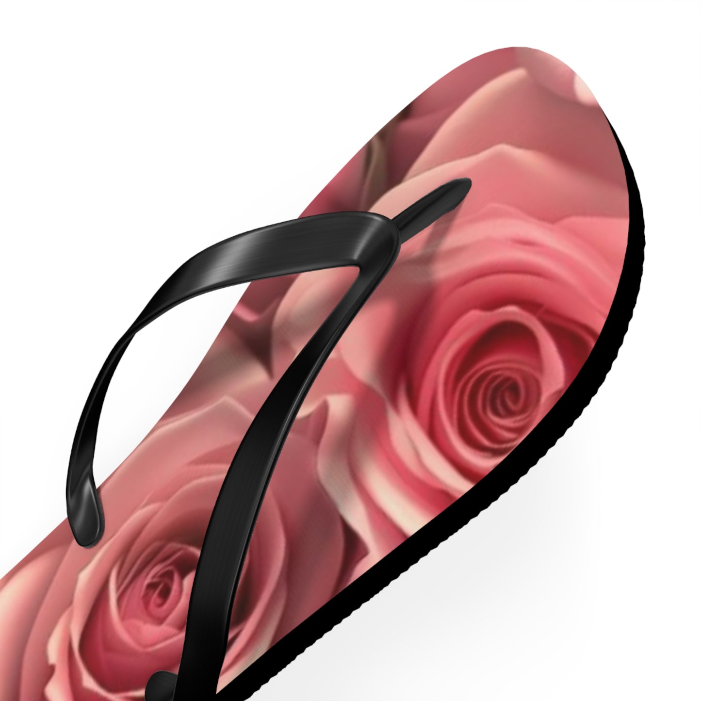 Pink Roses Flip Flops