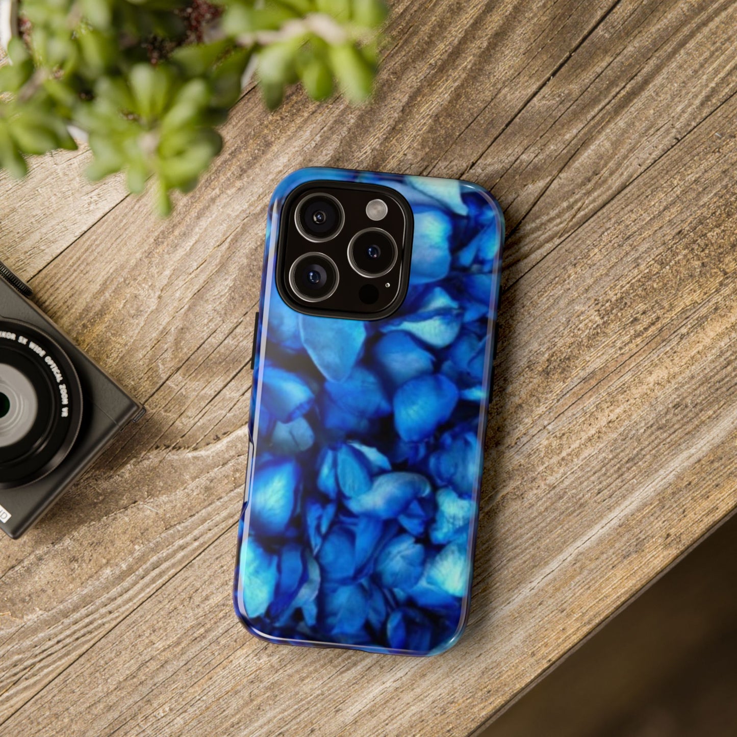 Blue Petals Tough Phone Case