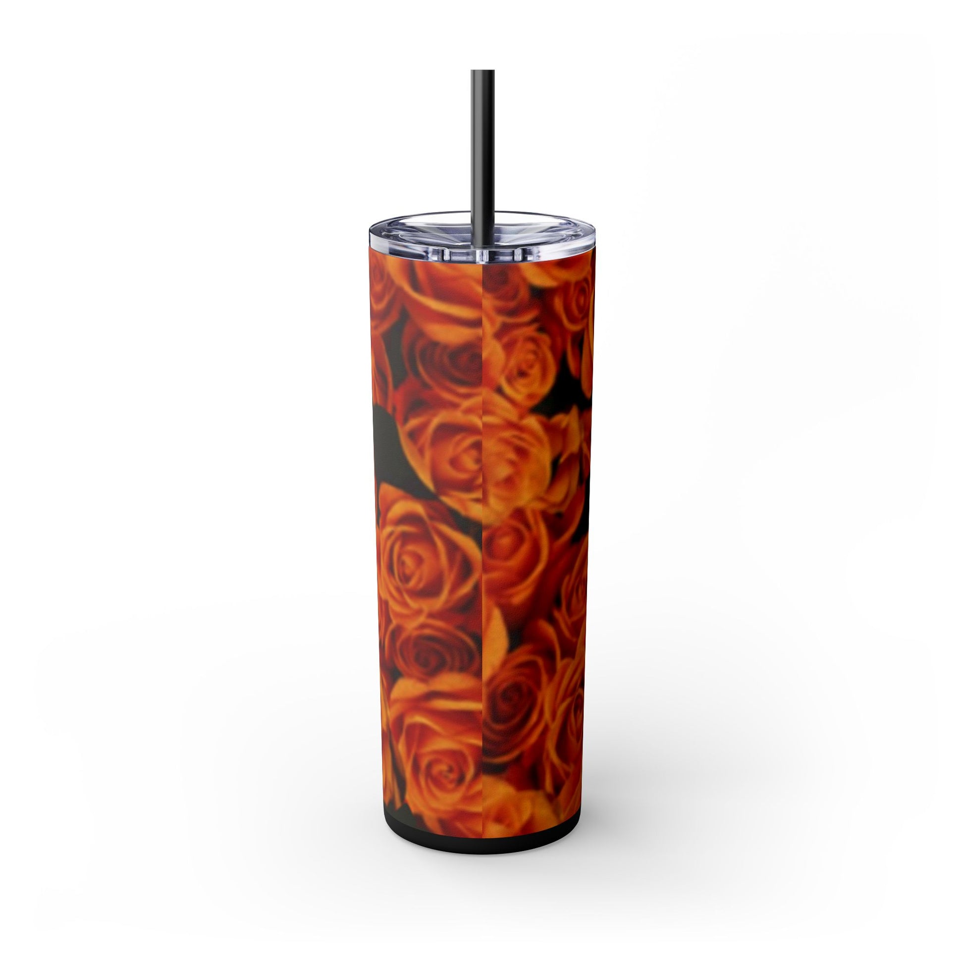 Orange Roses Skinny Tumbler – Durable Stainless Steel 20 oz

