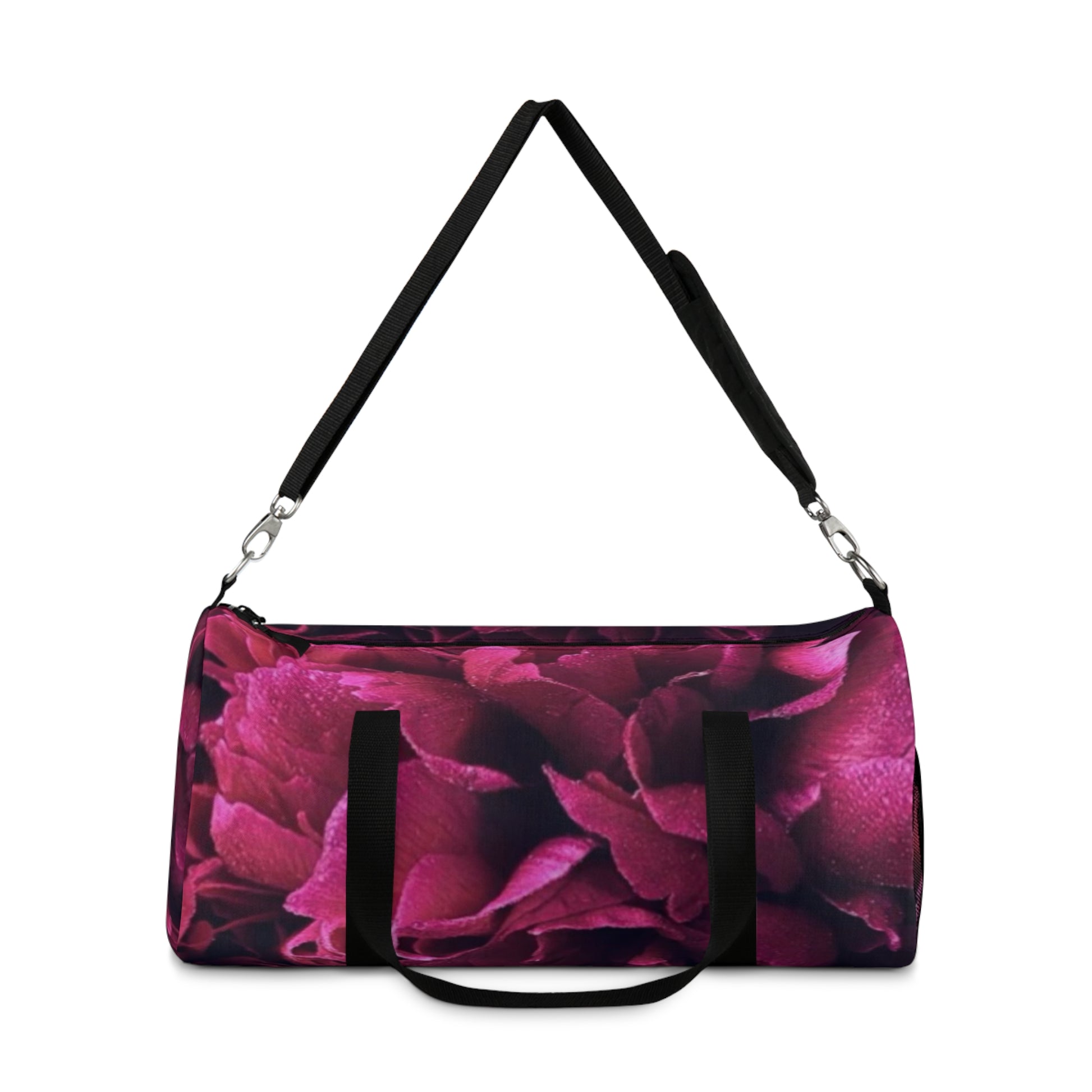 Magenta Floral Duffel Bag for Gym