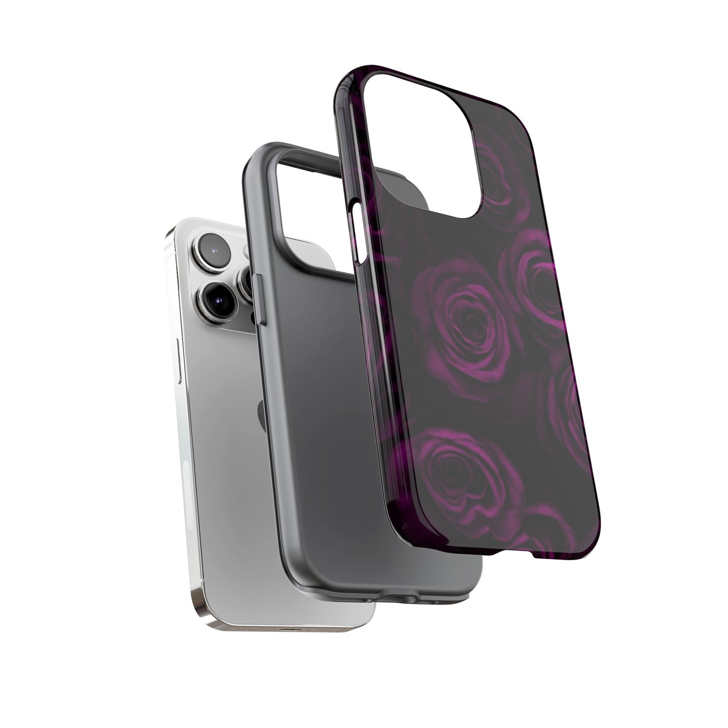Dark Purple Roses Phone Tough Case