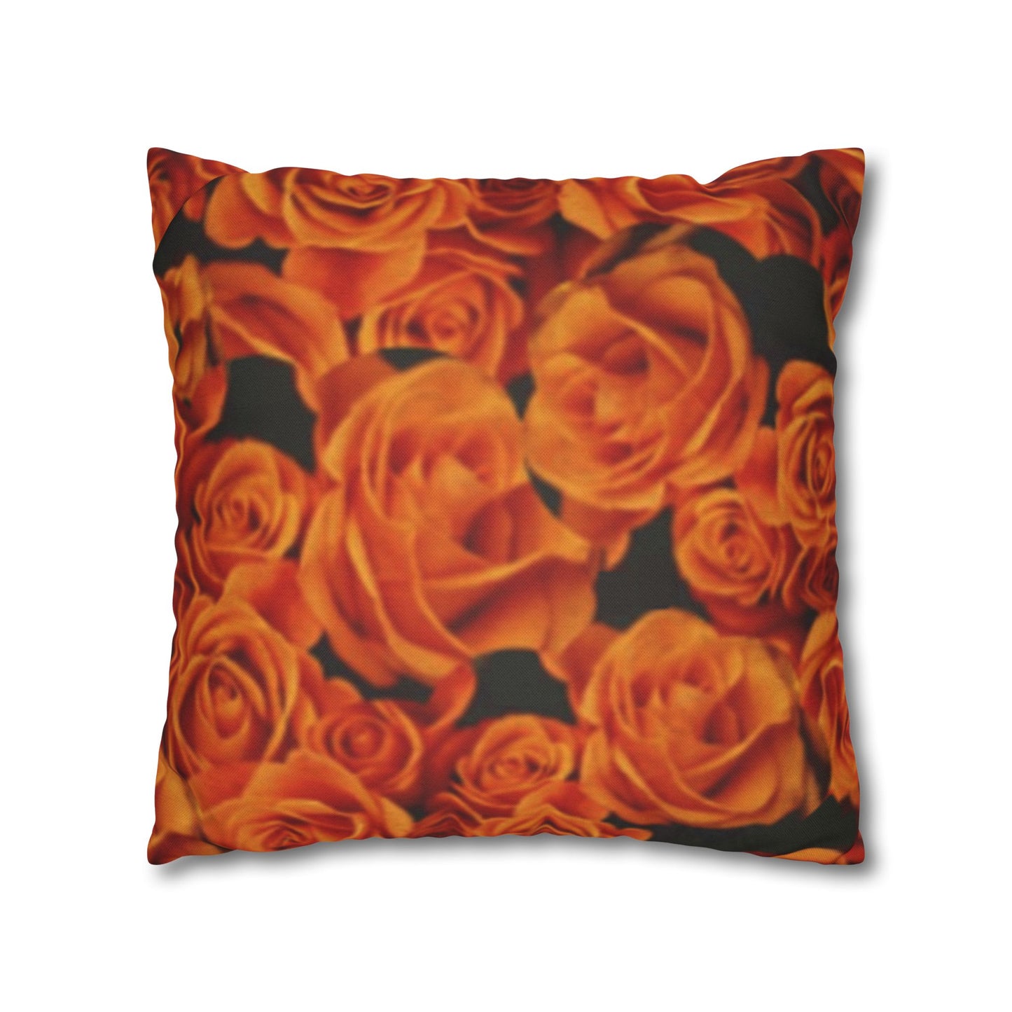Orange Roses Square Pillowcase