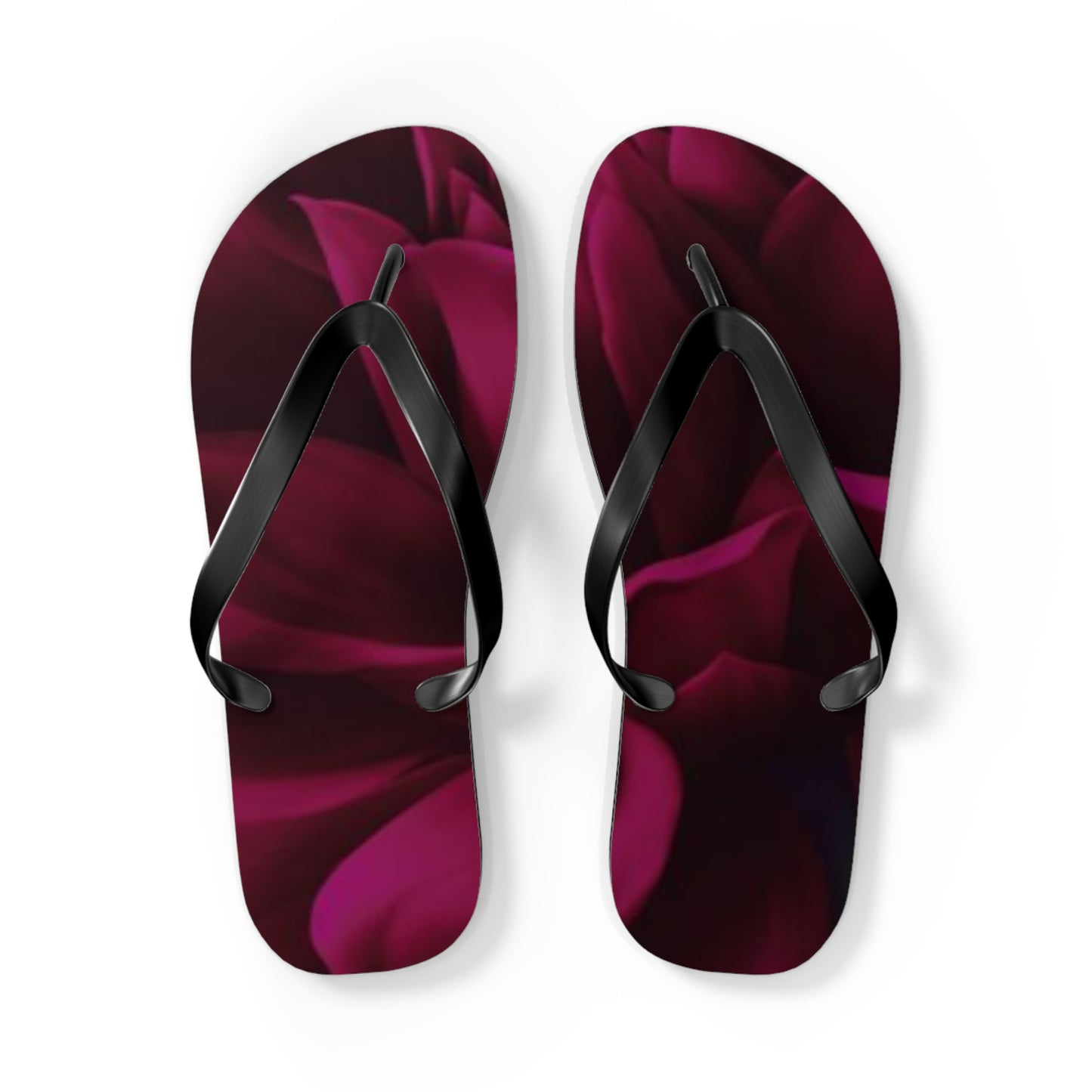 Magenta Dahlia Flip Flops