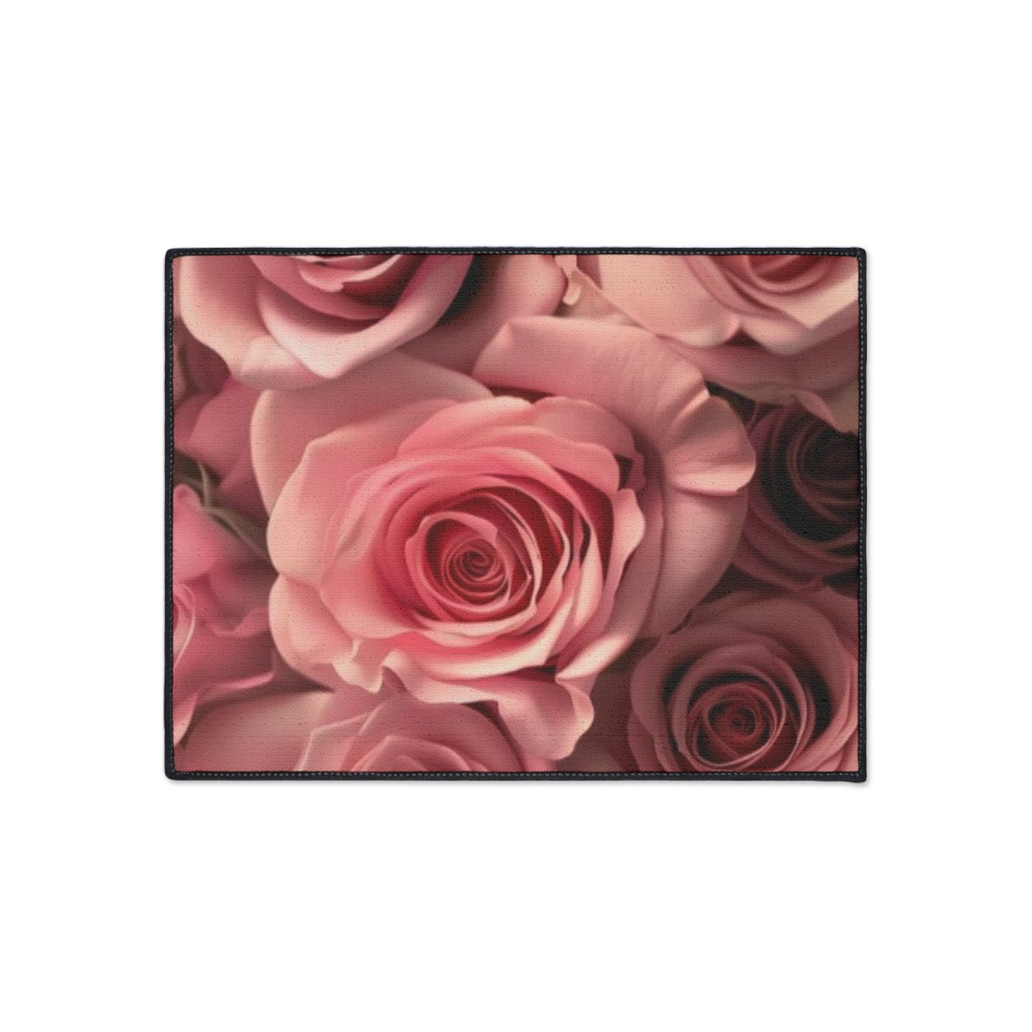Pink Roses Heavy Duty Floor Mat