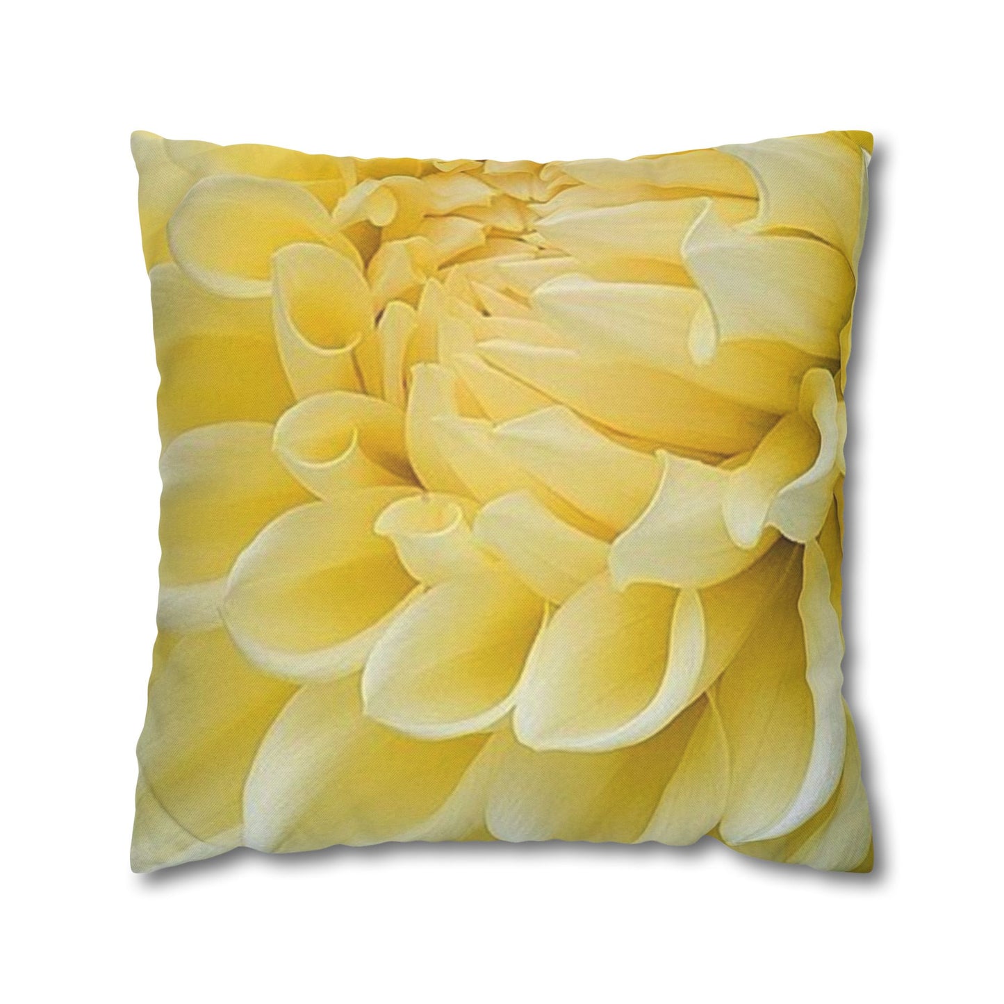 Yellow Dahlia Square Pillowcase